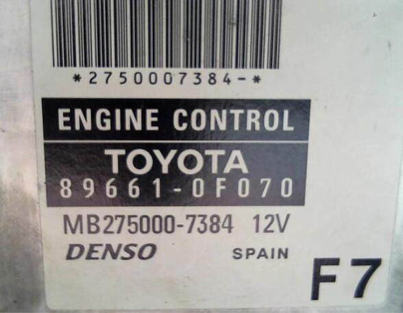 Control unit for engine TOYOTA COROLLA Verso (ZER_, ZZE12_, R1_)