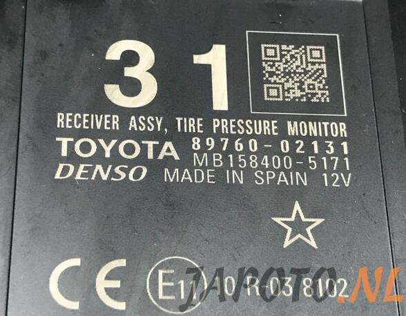 Control unit for tyre pressure control system TOYOTA AURIS (_E18_), TOYOTA AURIS Estate (_E18_)