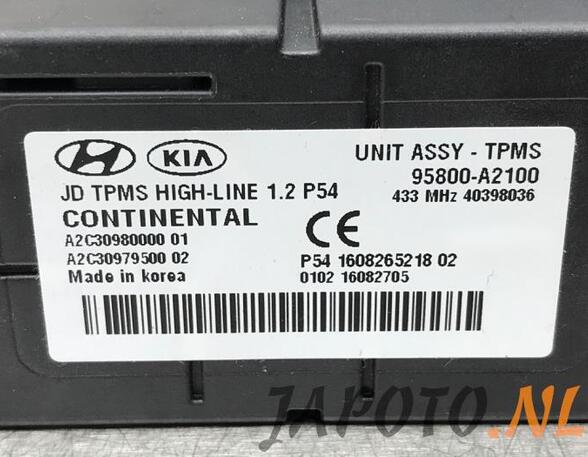 Control unit for tyre pressure control system KIA CEE'D Sportswagon (JD), KIA CEE'D (JD)