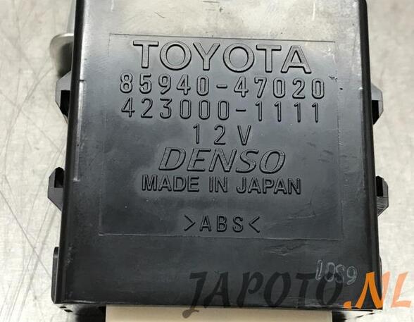 Wash Wipe Interval Relay TOYOTA PRIUS (_W3_)