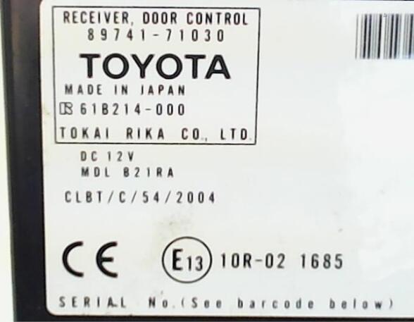 Central Locking System TOYOTA HILUX VII Pickup (_N1_, _N2_, _N3_)