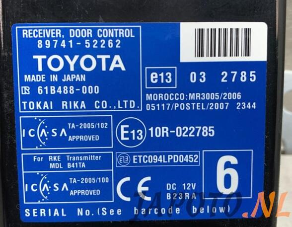 Zentralverriegelung Toyota IQ AJ1 8974152262 P14882643