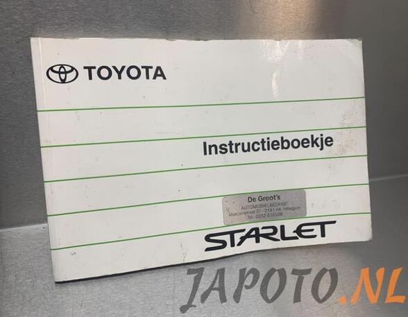 Operation manual TOYOTA STARLET (_P9_)