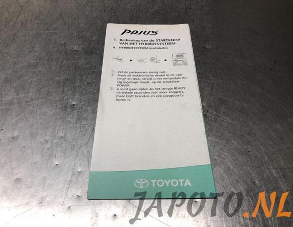 Operation manual TOYOTA PRIUS Hatchback (_W2_)