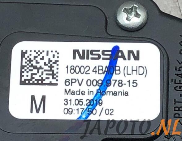 Accelerator pedal NISSAN QASHQAI II SUV (J11, J11_)