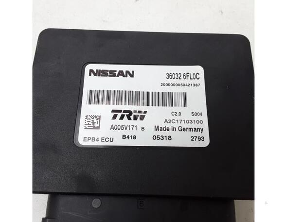 Control unit for fixing brake NISSAN QASHQAI II SUV (J11, J11_)