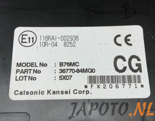 Control unit central electric (BCM) SUZUKI CELERIO (LF)