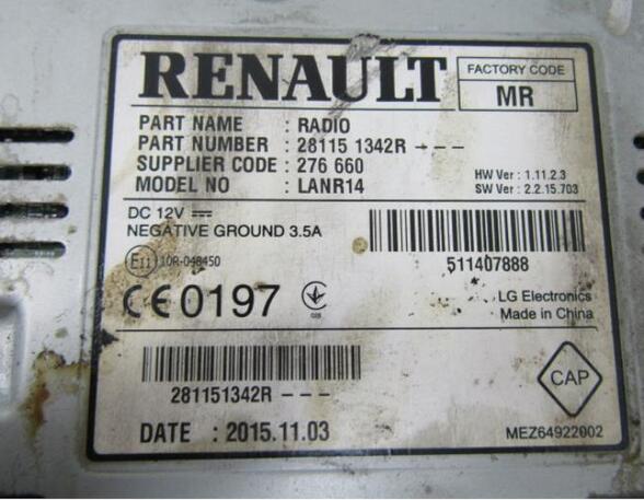 Radio RENAULT TALISMAN (LP_)