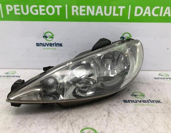 Headlight PEUGEOT 206 Schrägheck (2A/C), PEUGEOT 206 Stufenheck (--), PEUGEOT 206 SW (2E/K)