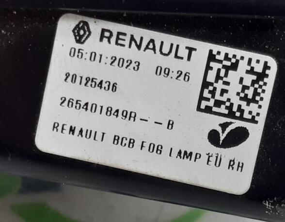 Achteruitrijlicht RENAULT MEGANE E-TECH SUV