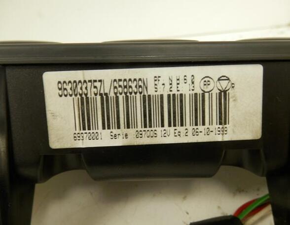 Heating & Ventilation Control Assembly PEUGEOT 406 Break (8E/F)