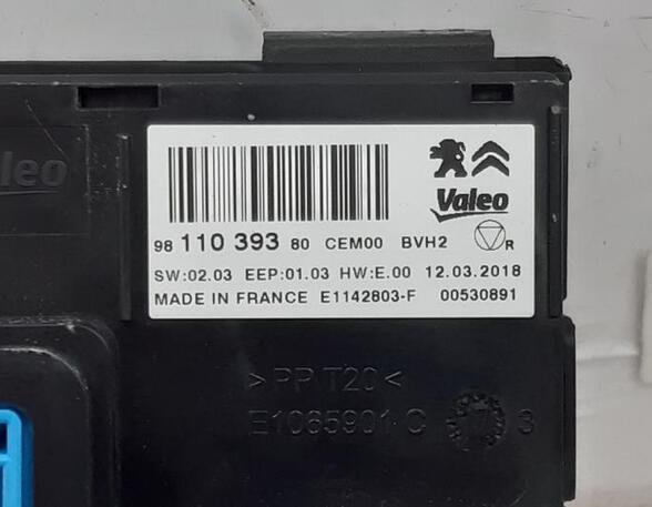 Control unit for air conditioning CITROËN C3 AIRCROSS II (2R_, 2C_)