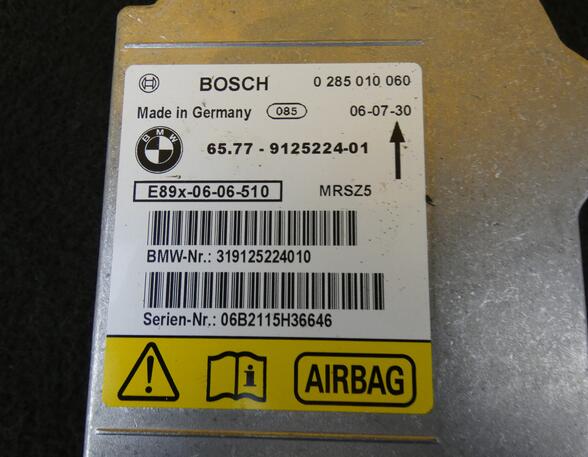 Steuergerät Airbag 65.77-9125224-01 E87 116i BMW 1er-Reihe E81/E87 (Typ:E81/E87) 116i