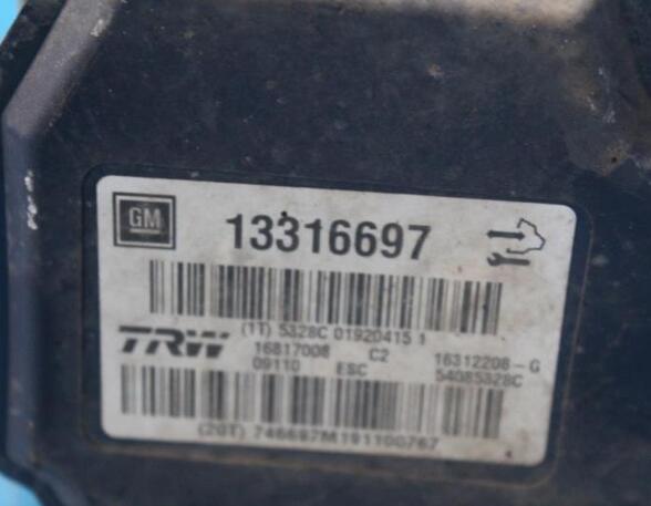 Pumpe ABS Opel Insignia A G09 13316697 P10690483