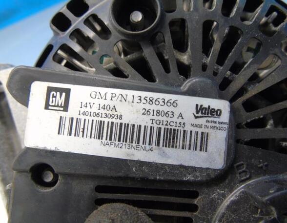 Dynamo (Alternator) OPEL Meriva B Großraumlimousine (S10)