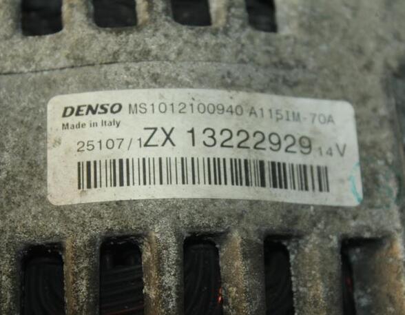 Alternator OPEL Meriva (--), OPEL Corsa D (S07)