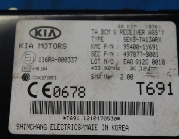 Control unit central electric (BCM) KIA Picanto (TA)