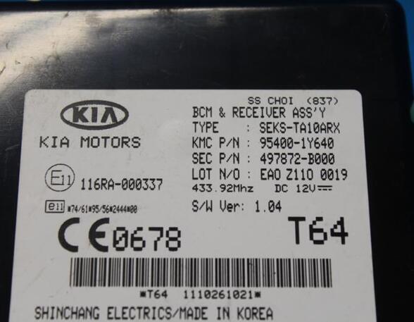 Control unit central electric (BCM) KIA PICANTO (TA)