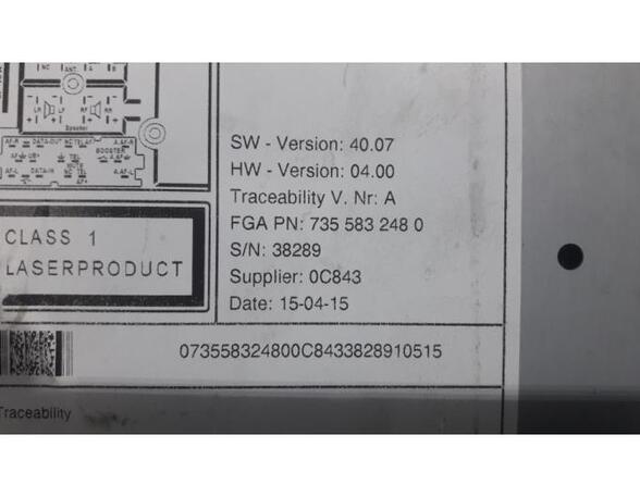 CD-Radio FIAT FIORINO Box Body/MPV (225_), FIAT QUBO (225_)