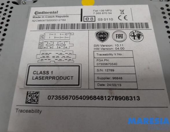 CD-Radio FIAT PANDA (312_, 319_), FIAT PANDA VAN (312_, 519_), LANCIA YPSILON (312_)