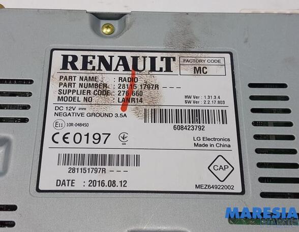 Radio RENAULT Megane IV Grandtour (K9A/M), RENAULT Megane IV Grandtour (K9A/M/N)