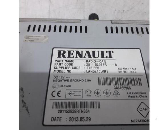 Radio RENAULT CAPTUR I (J5_, H5_), RENAULT CLIO IV (BH_), RENAULT CLIO III (BR0/1, CR0/1)