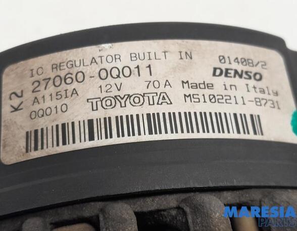 Dynamo (Alternator) CITROËN C1 (PM_, PN_), PEUGEOT 107 (PM_, PN_)