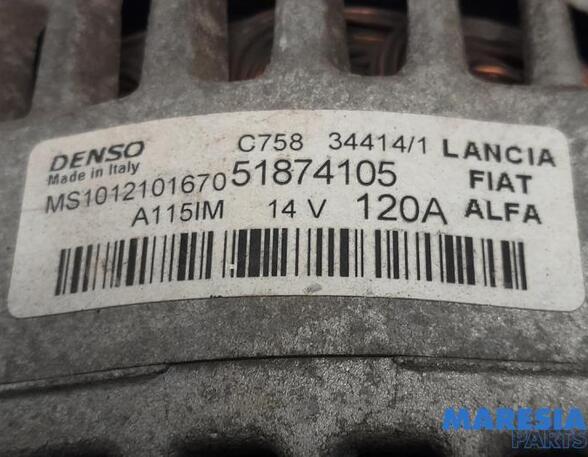 Dynamo (Alternator) FIAT 500 (312_), FIAT 500 C (312_), FIAT PUNTO (199_), FIAT PANDA (312_, 319_)