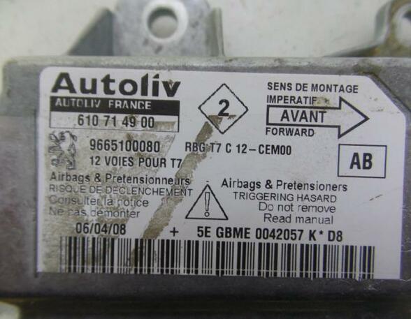 Control unit for Airbag PEUGEOT 308 I (4A, 4C), PEUGEOT 308 SW I (4E, 4H)