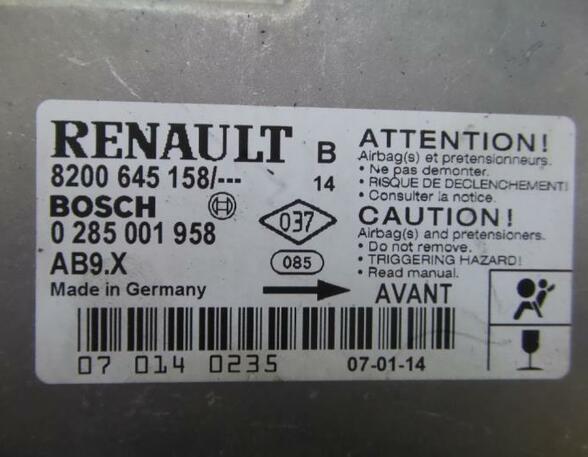 Regeleenheid airbag RENAULT Clio III (BR0/1, CR0/1), RENAULT Clio IV (BH)