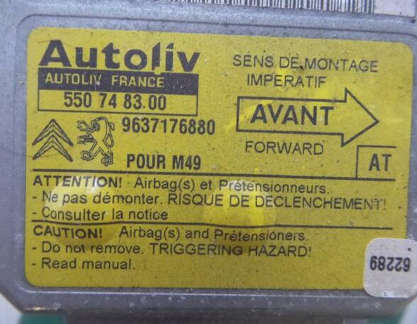 Control unit for Airbag PEUGEOT PARTNER Box Body/MPV (5_, G_)