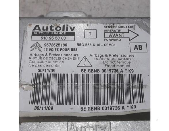 Control unit for Airbag CITROËN C4 GRAND PICASSO I (UA_), CITROËN C4 PICASSO I MPV (UD_)