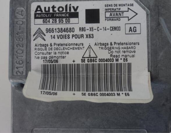 Control unit for Airbag CITROËN C6 (TD_)