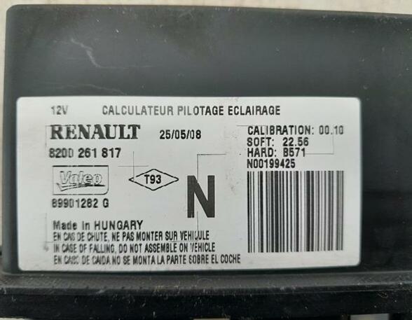 8200261817 Steuergerät Beleuchtung RENAULT Clio III (BR0/1, CR0/1) P18547777