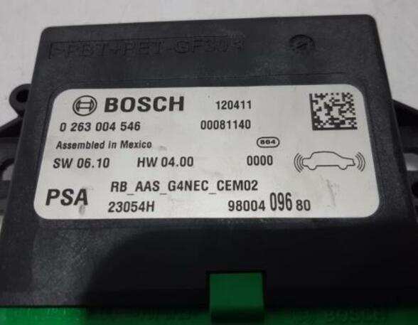 Control unit for parking support PEUGEOT 508 SW I (8E_)