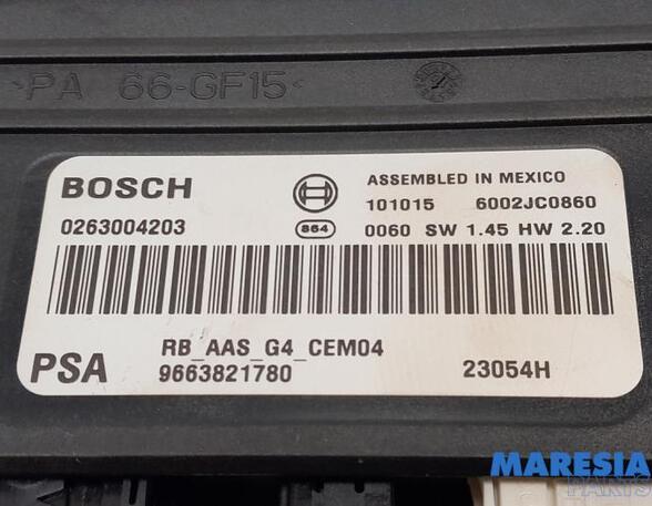 Regeleenheid park distance control PEUGEOT 308 I (4A_, 4C_), CITROËN C5 III Break (RW_), PEUGEOT 308 CC (4B_), PEUGEOT RCZ