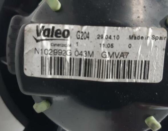 Interior Blower Motor PEUGEOT 207 CC (WD)