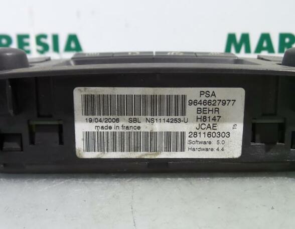 Heating & Ventilation Control Assembly PEUGEOT 307 (3A/C)