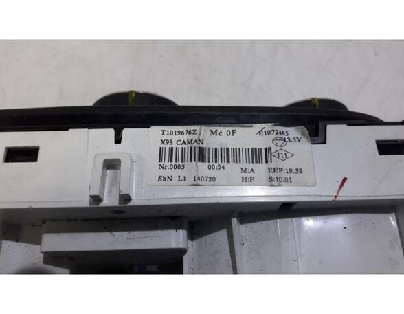 Heating & Ventilation Control Assembly RENAULT Clio IV Grandtour (KH)