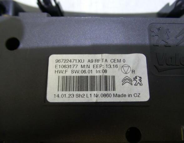 Heating & Ventilation Control Assembly PEUGEOT 208 I (CA, CC)