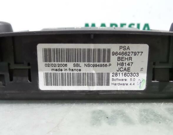 Heating & Ventilation Control Assembly PEUGEOT 307 Break (3E), PEUGEOT 307 SW (3H)