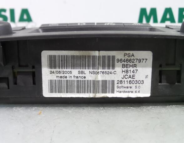 Heating & Ventilation Control Assembly PEUGEOT 307 CC (3B)