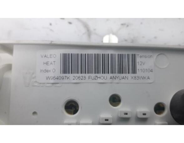 Heating & Ventilation Control Assembly RENAULT TRAFIC II Van (FL), RENAULT TRAFIC II Bus (JL)