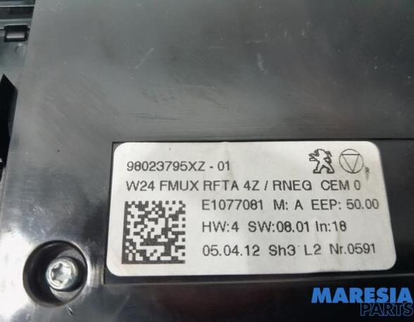 Heating & Ventilation Control Assembly PEUGEOT 508 I (8D_), PEUGEOT 508 SW I (8E_)