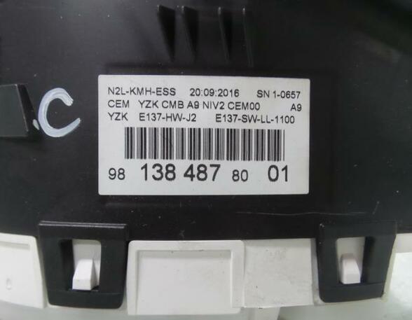 Instrument Cluster PEUGEOT 208 I (CA, CC)