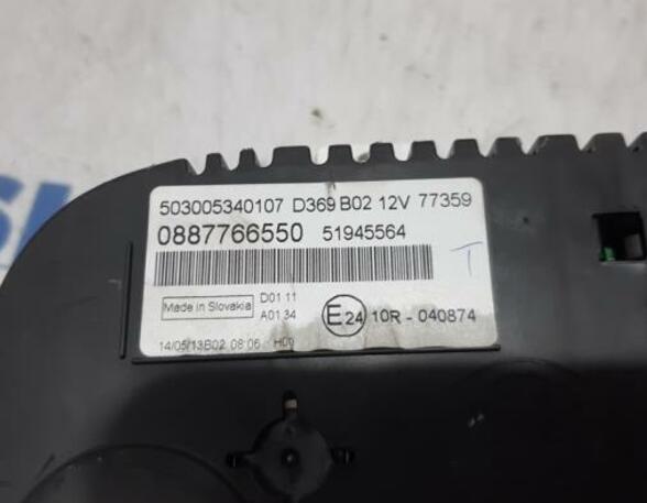 Instrument Cluster FIAT Panda (312, 319), FIAT Panda Van (312, 519)