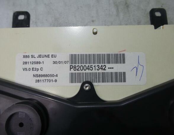 Instrument Cluster RENAULT Clio II (BB, CB), RENAULT Clio III (BR0/1, CR0/1)