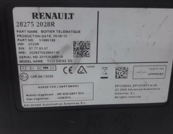 Navigation System RENAULT Kadjar (HA, HL)