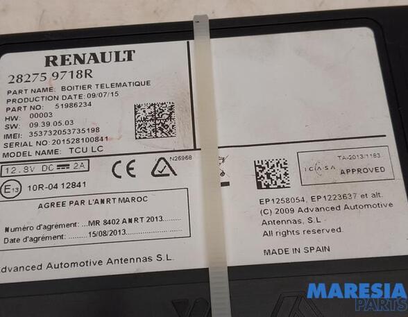 Navigation System RENAULT ZOE (BFM_), RENAULT ZOE Hatchback Van (BFM_)