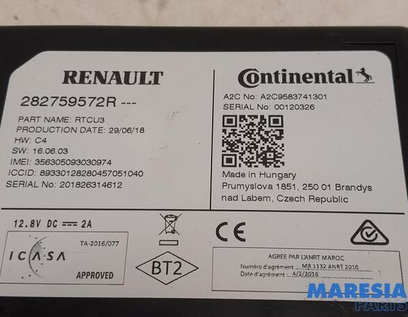 Autonavigatiesysteem RENAULT ZOE (BFM_), RENAULT ZOE Hatchback Van (BFM_)